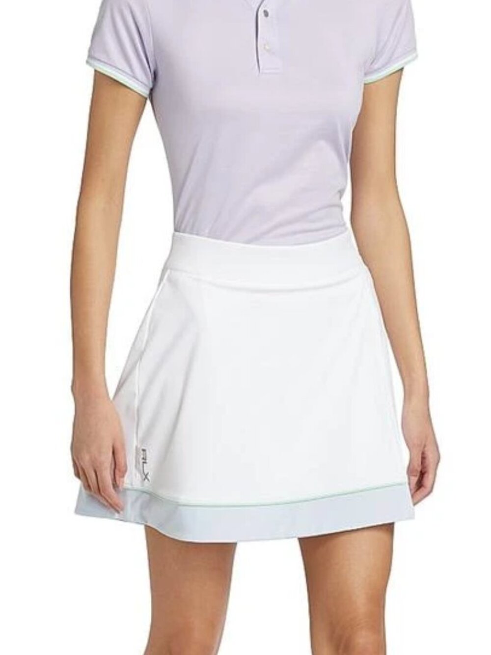 NWT RLX Ralph Lauren Women's Golf & Tennis Interlock Faux Wrap Skort